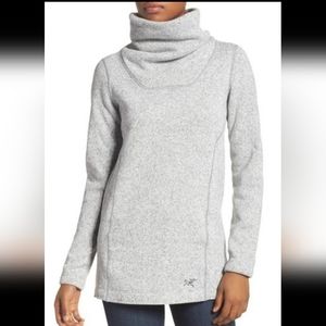NWOT. Arc’teryx Knit Fleece Desira Tunic Trillium Cowel Neck Pullover Sw…